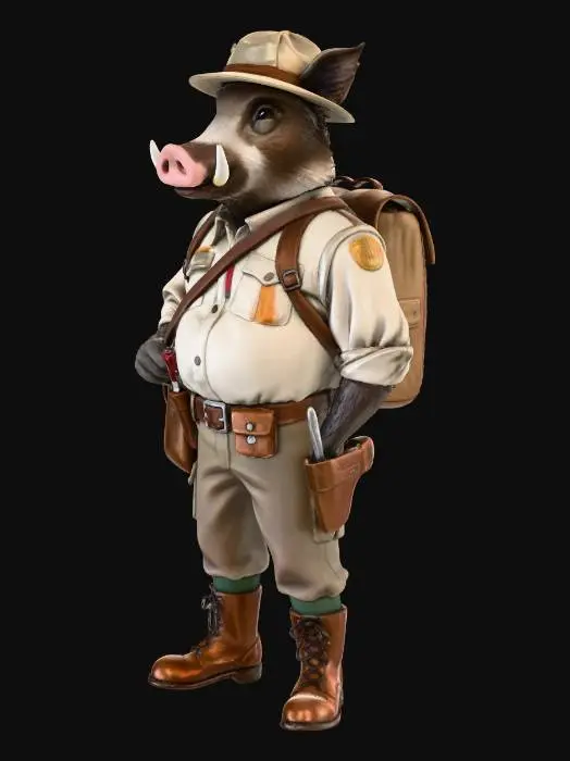 3D model for Explorer Boar
