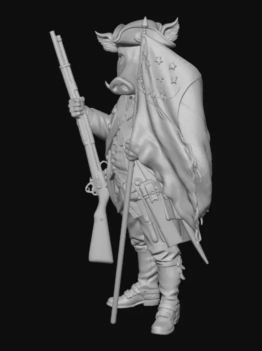 3D model for Minuteman Boar Patriot