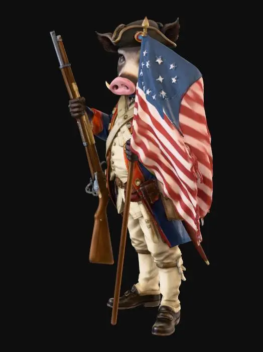 3D model for Minuteman Boar Patriot