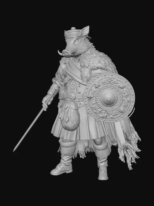 3D model for Robert the Boar