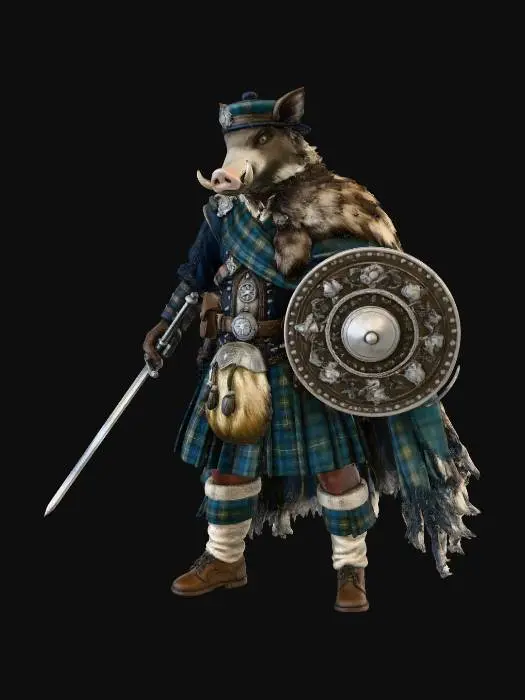 3D model for Robert the Boar