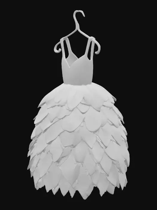 3D model for Petal Gown