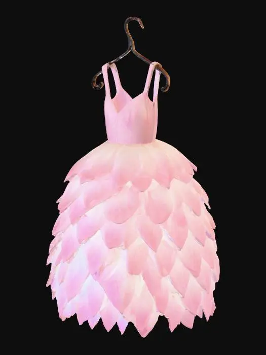 3D model for Petal Gown