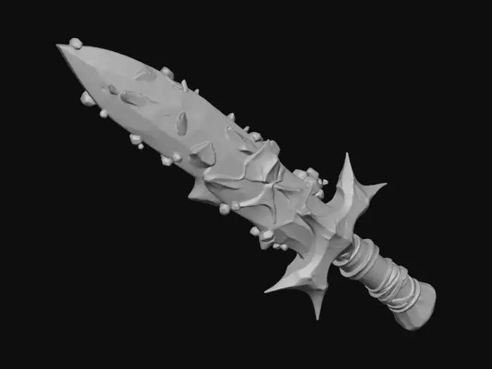 3D model for Create 4K PBR textures for a fantasy ice blade knife. Materials: translucent frozen crystal blade with internal fractures, frosted ice surface, silver metallic guard, white leather wrapping, cold glowing runes.
Export Albedo, Roughness, Metalness, Normal, AO, and Height maps.
Emphasize icy refraction, frost buildup, micro-cracks, cold-tone reflections, mystical glow accents.