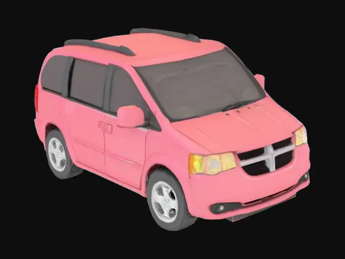 3D model for Dodge grand caravan V  cartoon 3d model