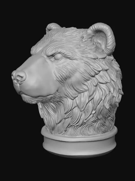 3D model for Bear Sentinel Pommel