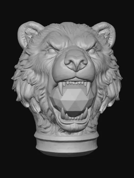 3D model for Bear's Jewel pommel