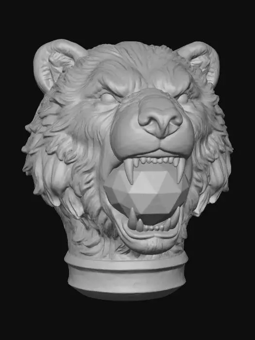 3D model for Bear's Jewel pommel