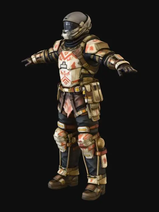 3D model for Astronaut Warrior