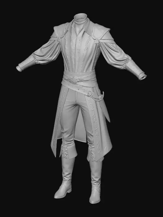 3D model for Medieval Fantasy Clothing