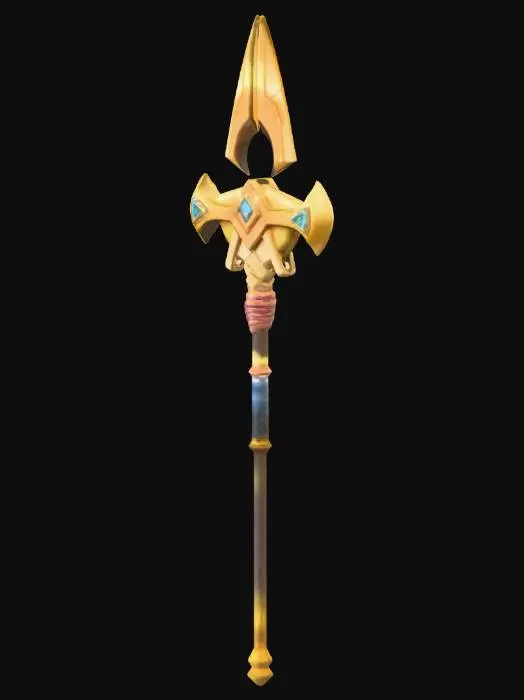 3D model for Golden Battleaxe