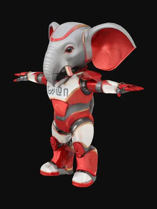 3D model for Ekajah Robo-Elephant