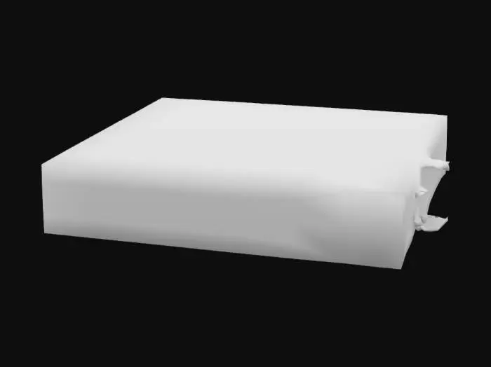 3D model for Large concrete slab broken low poly simple, ps1 style, grafitti , dystopian