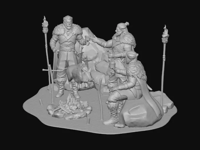 3D model for Norsemen's Boar Feast