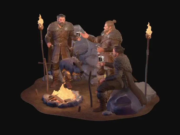 3D model for Norsemen's Boar Feast