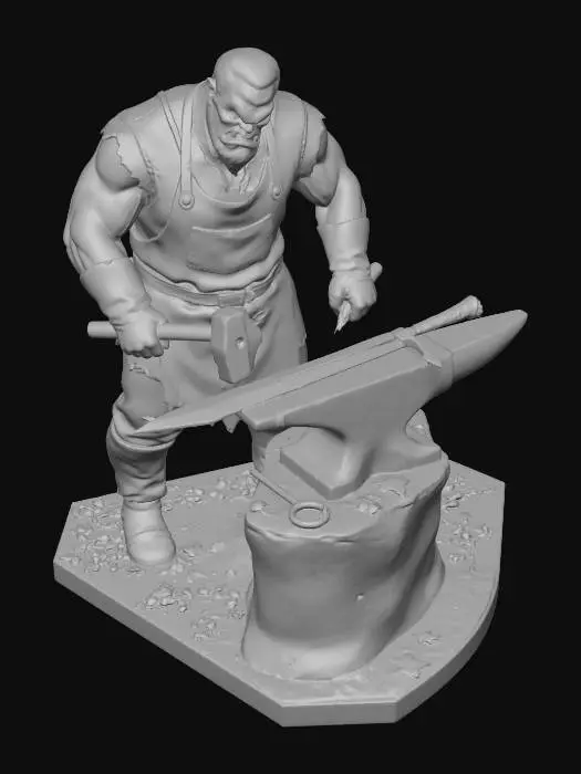 3D model for Crimson Blade Forged in Fire