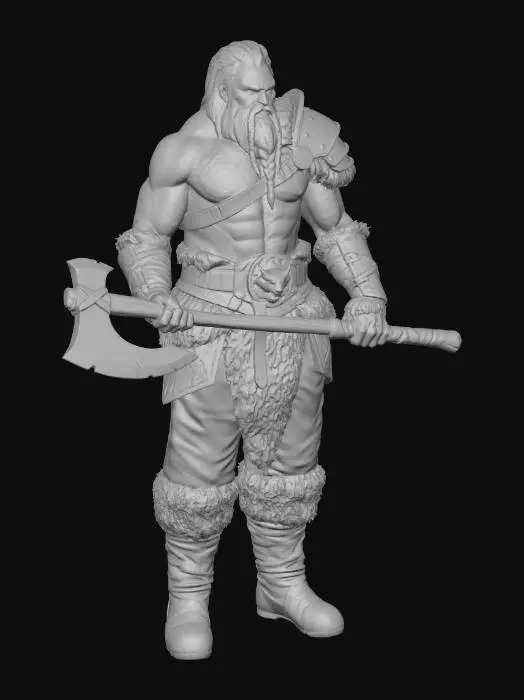 3D model for Frostbound Berserker