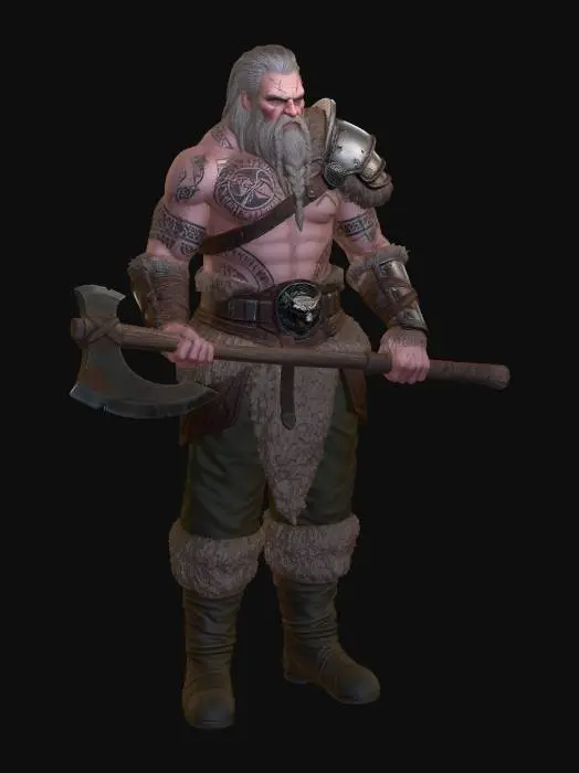 3D model for Frostbound Berserker