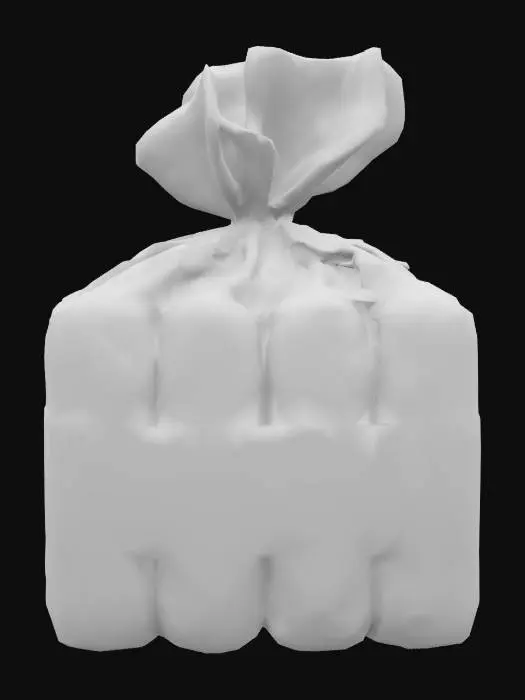 3D model for Hot Dog Buns Package