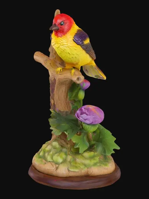 3D model for Vibrant Thistle Perch