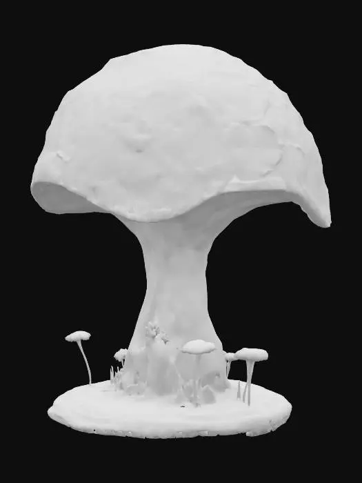 3D model for Vibrant Mushroom Lamp