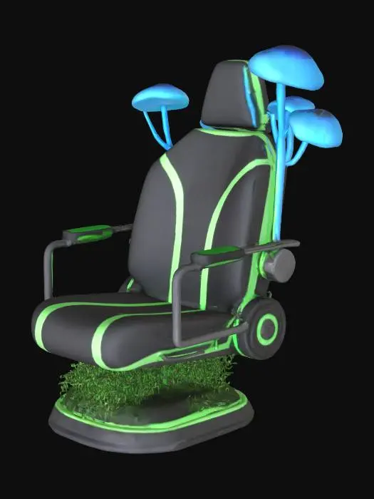 3D model for Futuristic Fungal Throne