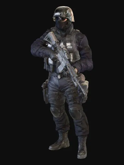 3D model for SWAT Operative Standing