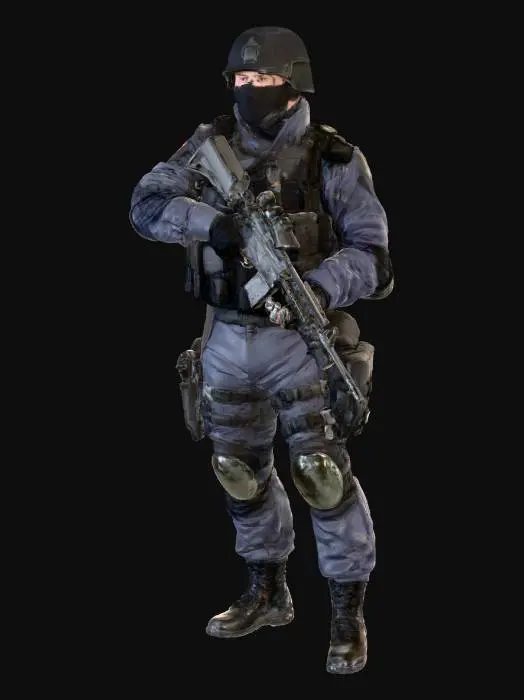 3D model for SWAT Operative Standing