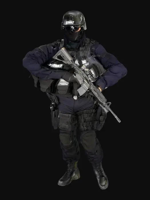 3D model for SWAT Operative Standing