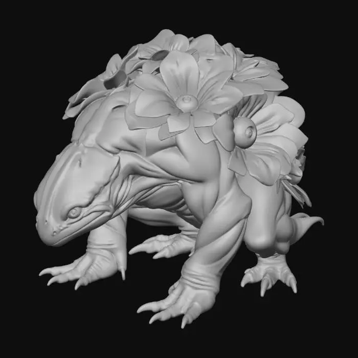 3D model for Floral Lizard Behemoth