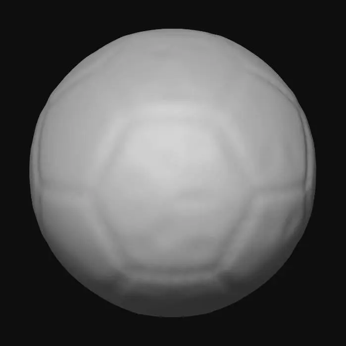 3D model for a realistic soccer ball
