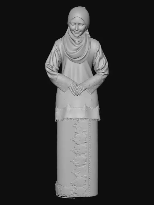 3D model for Azure Lace Ensemble