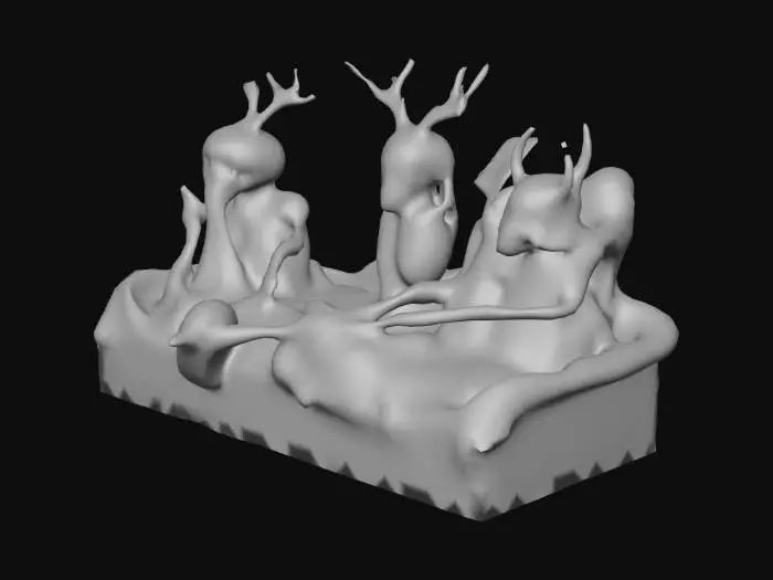 3D model for A spooky parade float featuring skeletons dressed up as forgotten or rejected holidays. These skeletal figures are over-the-top and marching proudly like a Día de los Muertos meets Macy’s Parade fever dream.

Examples:

A skeleton dressed as “National Broccoli Day,” wearing a giant broccoli crown.

“Shirtless Viking Appreciation Week” skeleton swinging a foam axe.

“Bring Your Pet Tarantula to Work Day” skeleton covered in fake spiders.

Design: Float is dragged by zombie reindeer with pumpkin helmets., #Halloween2025#