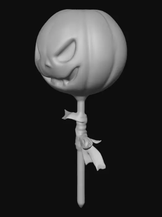 3D model for The Lantern Lollipop
Description: A giant cracked lollipop head, glowing from the inside with a dull orange flicker, like a jack-o'-lantern. It's mounted on a crooked pole wrapped in carnival tickets and faded ribbons.
Effect: Lights up only when someone lies nearby. The brighter it glows, the deeper the lie. If it ever glows white-hot, the person near it forgets their own name — and starts speaking only in candy slogans and lost jingle lyrics.
Origin: Originally part of the “Truth & Treats” float — banned after an incident caused three attendees to vanish while laughing uncontrollably., #Halloween2025#