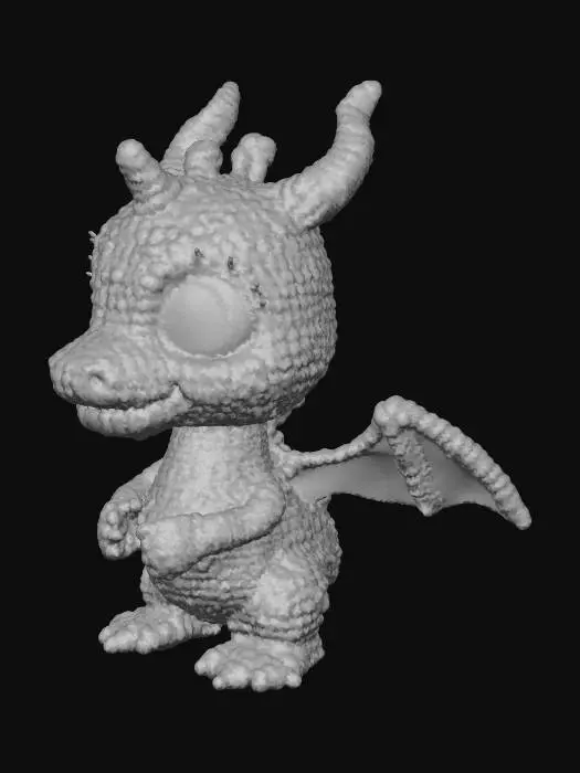 3D model for 3D crochet Animal chibi dragon