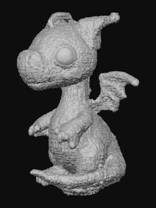 3D model for 3D crochet Animal chibi dragon