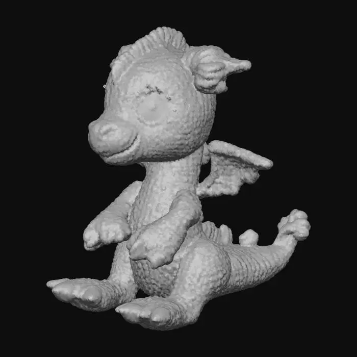 3D model for 3D crochet Animal chibi dragon