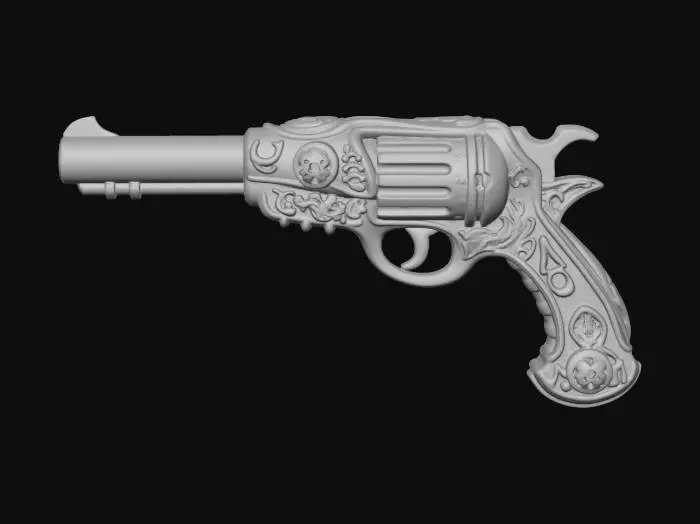3D model for Gilded Enforcer Handgun