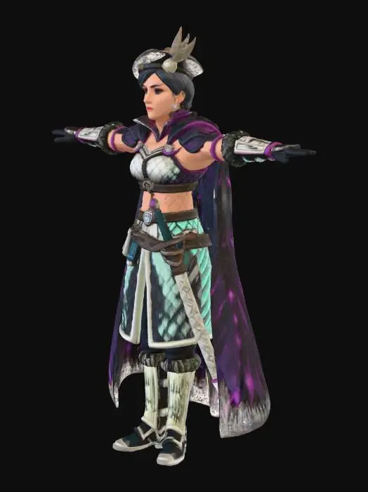 3D model for Female Landsknecht Pluderhose