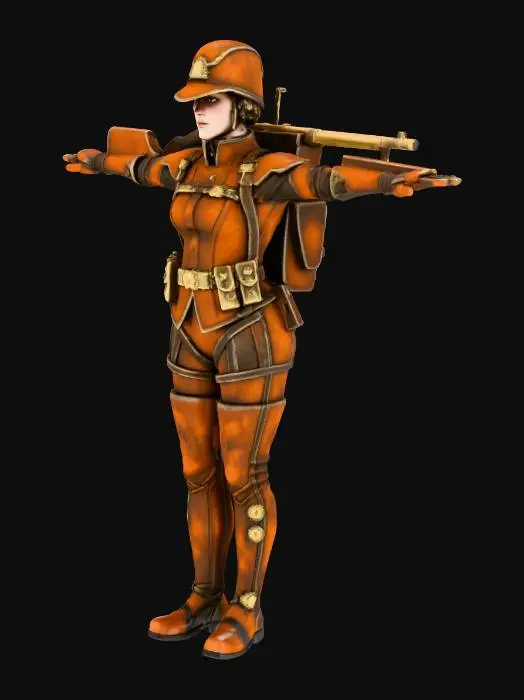 3D model for Female Markswoman