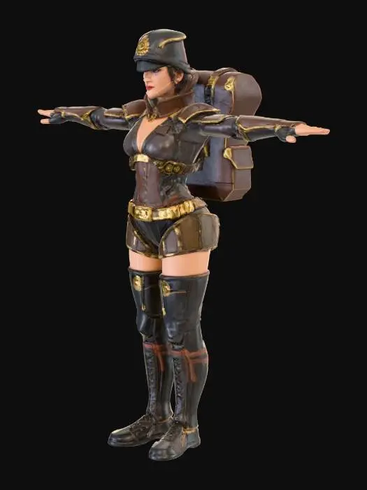 3D model for Female Markswoman