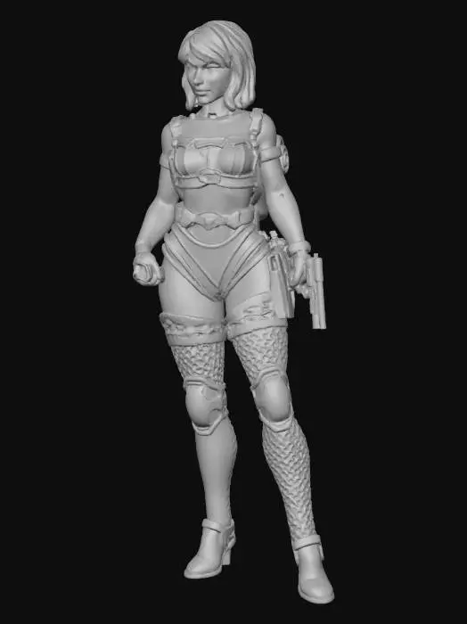 3D model for Cybernetic Warrior