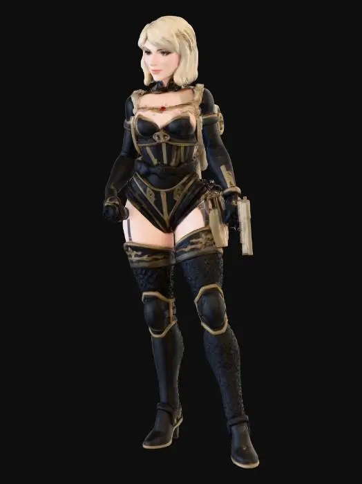 3D model for Cybernetic Warrior