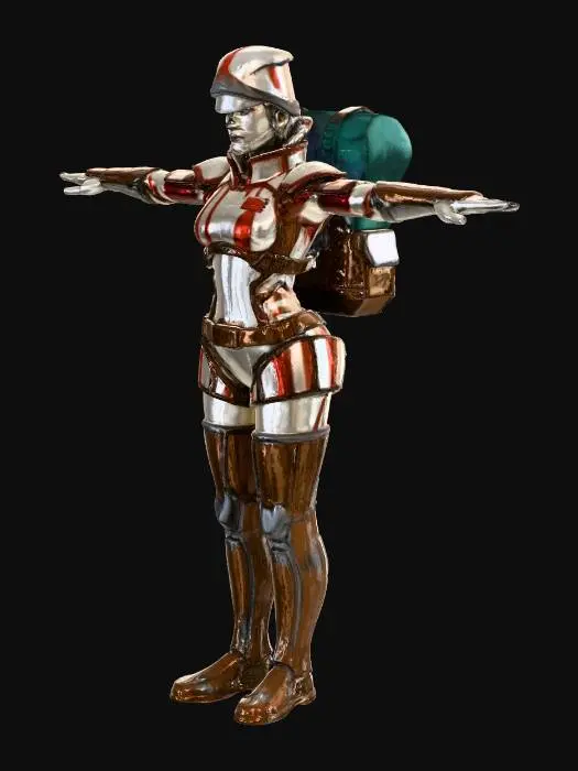 3D model for Female Markswoman