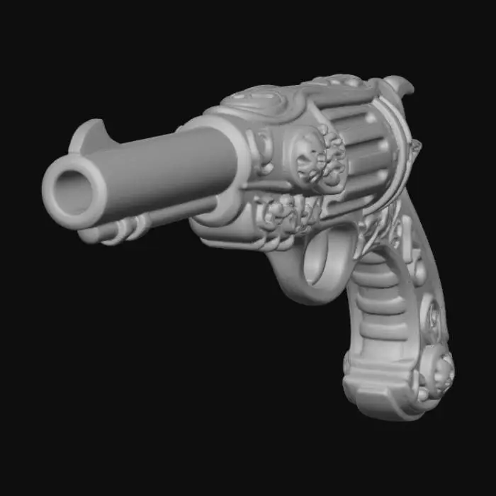 3D model for Gilded Enforcer Handgun