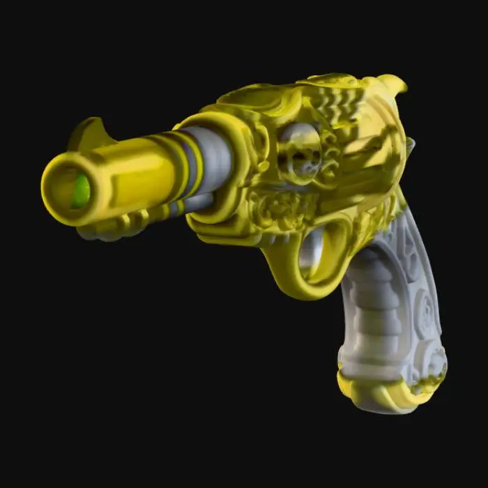 3D model for Gilded Enforcer Handgun