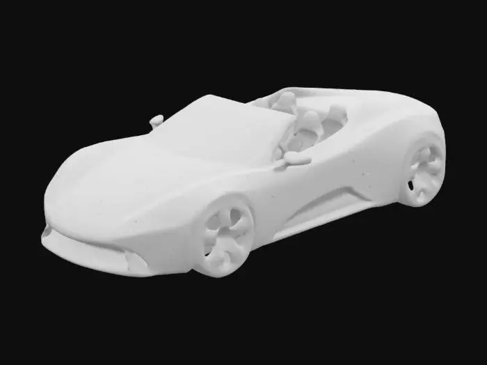 3D model for Автомобиль в кузове кабриолет, дизайн из будущего, реалистичные пропорции.