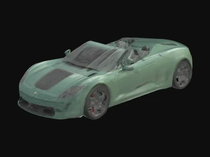 3D model for Автомобиль в кузове кабриолет, дизайн из будущего, реалистичные пропорции.