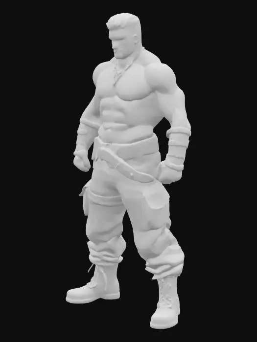 3D model for voglio un personaggio fantasy, senza vestiti (in mutande)
