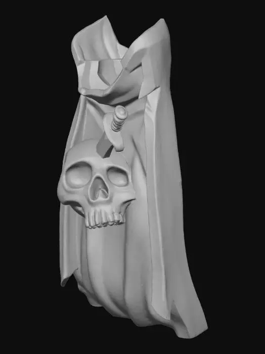 3D model for Skull and Sword Cape